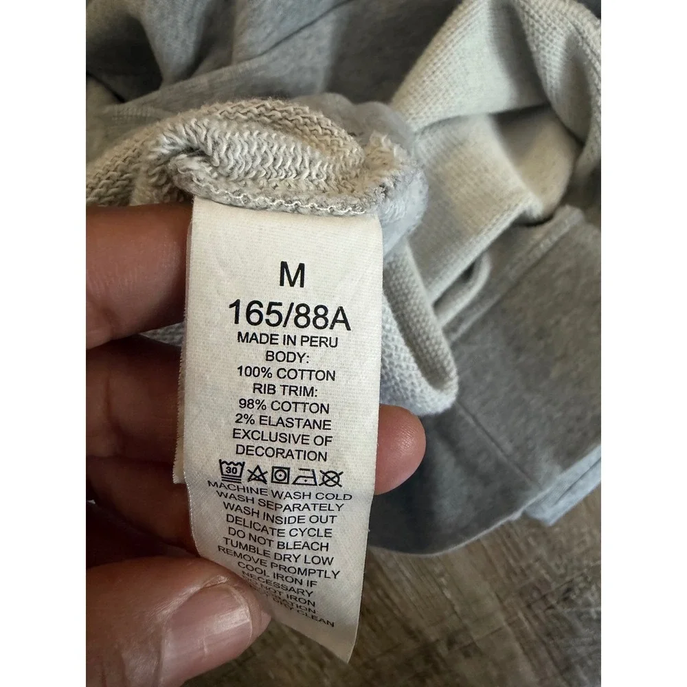 Kate Spade x Disney Minnie Mouse Sweatshirt Gray Medium Glitter Graphic Pullover